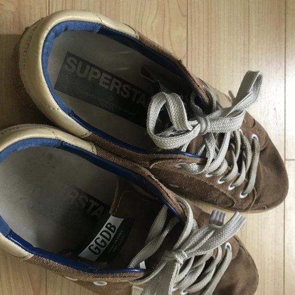 Golden Goose Brown and Cream Sneakers - Picture 9 of 12